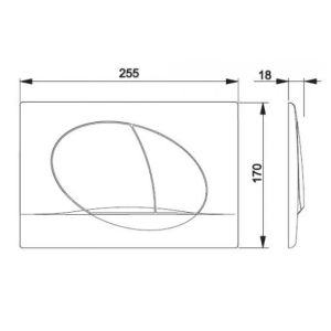 Кнопка смыва для инсталяции Roca Active 42B 8901140B1 хром глянец