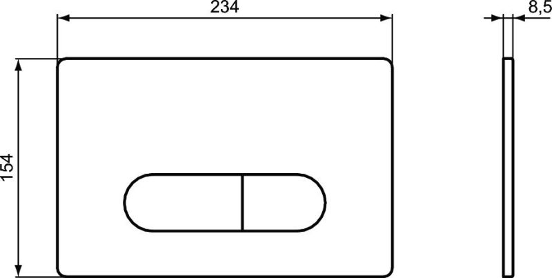 Кнопка смыва Ideal Standard OLEAS M1, белая (R0115AC)