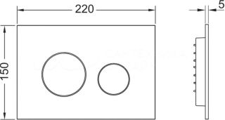 Кнопка смыва TECE Loop 2.0 9240920 белая Кнопка смыва TECE Loop 2.0 9240920 белая