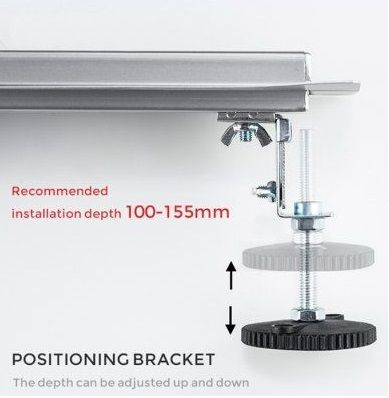 Душевой лоток Gappo G87007-36 70 см чёрный
