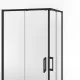 Душевой уголок Kerama Marazzi Линдо LN.100.SSD.BLK.M 100x100 см профиль чёрный стекло матовое