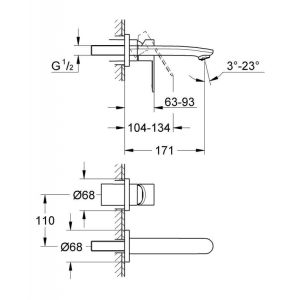 Смеситель для раковины GROHE Eurostyle New 19571002 хром