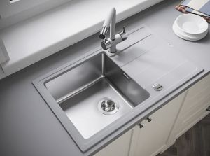 Кухонная мойка Florentina Комби 780 серый шёлк