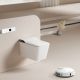 Комплект ABBER подвесной электронный унитаз-биде Rechteck AC1215S с инсталляцией AC0101P2
