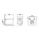 Комплект ABBER AC1107P-AC0101P подвесной унитаз Bequem AC1107P белый с импульсным смывом с инсталляцией AC0101P