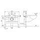 Комплект ABBER AC1108P-AC0101P подвесной унитаз Bequem AC1108P белый с импульсным смывом с инсталляцией AC0101P