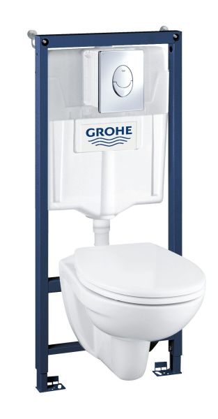 Комплект Grohe Solido 39192000 подвесной унитаз + инсталляция + кнопка