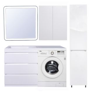 Тумба под раковину Style Line Даллас 140 СС-00002221 под стиральную машинку Тумба под раковину Style Line Даллас 140 СС-00002221 под стиральную машинку