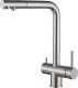 Комплект Paulmark Velten PM905151-BS брашированная нерж. сталь + Смеситель Paulmark Skalen Sk213020-SS для кухонной мойки
