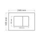 Комплект ABBER AC1100-AC0105-AC0120MB подвесной унитаз Bequem AC1100 белый с инсталляцией AC0105 и кнопкой AC0120MB черная матовая