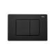 Комплект ABBER AC1100-AC0105-AC0120MB подвесной унитаз Bequem AC1100 белый с инсталляцией AC0105 и кнопкой AC0120MB черная матовая