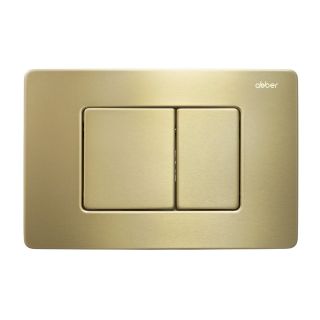 Комплект ABBER AC1100-AC0105-AC0120MMG подвесной унитаз Bequem AC1100 белый с инсталляцией AC0105 и кнопкой AC0120MMG золото матовое