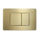 Комплект ABBER AC1100-AC0105-AC0120MMG подвесной унитаз Bequem AC1100 белый с инсталляцией AC0105 и кнопкой AC0120MMG золото матовое