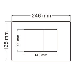 Комплект ABBER AC1100-AC0105-AC0120RG подвесной унитаз Bequem AC1100 белый с инсталляцией AC0105 и кнопкой AC0120RG розовое золото