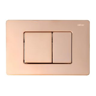 Комплект ABBER AC1100-AC0105-AC0120RG подвесной унитаз Bequem AC1100 белый с инсталляцией AC0105 и кнопкой AC0120RG розовое золото