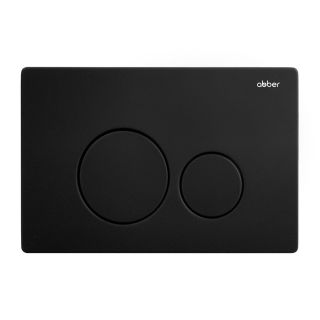 Комплект ABBER AC1100-AC0105-AC0121MB подвесной унитаз Bequem AC1100 белый с инсталляцией AC0105 и кнопкой AC0121MB черная матовая