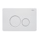 Комплект ABBER AC1100-AC0105-AC0121MW подвесной унитаз Bequem AC1100 белый с инсталляцией AC0105 и кнопкой AC0121MW белая матовая