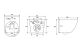 Комплект ABBER AC1100T-AC0105-AC0121NG подвесной унитаз Bequem AC1100T белый с инсталляцией AC0105 и кнопкой AC0121NG оружейная сталь