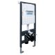 Комплект ABBER AC1132TC-AC0105-AC0121 подвесной унитаз Bequem AC1132TC белый, с закрытым дном с инсталляцией AC0105 и кнопкой AC0121 хром глянцевый