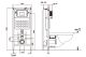 Комплект ABBER AC1132TC-AC0105-AC0121 подвесной унитаз Bequem AC1132TC белый, с закрытым дном с инсталляцией AC0105 и кнопкой AC0121 хром глянцевый