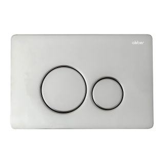 Комплект ABBER AC1132TC-AC0105-AC0121 подвесной унитаз Bequem AC1132TC белый, с закрытым дном с инсталляцией AC0105 и кнопкой AC0121 хром глянцевый