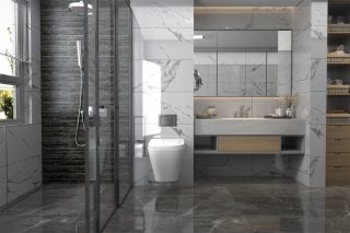 Комплект подвесной унитаз ABBER Rechteck AC1201 белый с инсталляцией AC0105 и кнопкой AC0120MMG золото матовое