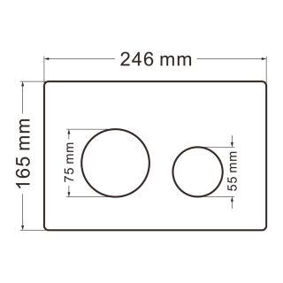 Комплект ABBER AC1201-AC0105-AC0121NG подвесной унитаз Rechteck AC1201 белый с инсталляцией AC0105 и кнопкой AC0121NG оружейная сталь