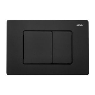 Комплект ABBER AC1220TC-AC0105-AC0120MB подвесной унитаз Rechteck AC1220TC белый, с закрытым дном с инсталляцией AC0105 и кнопкой AC0120MB черный матовый
