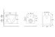 Комплект ABBER AC1220TC-AC0105-AC0121NG подвесной унитаз Rechteck AC1220TC белый, с закрытым дном с инсталляцией AC0105 и кнопкой AC0121NG оружейная сталь