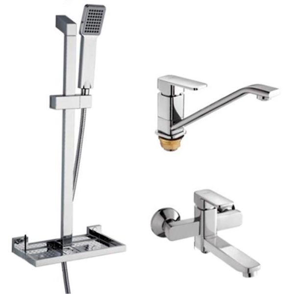 Комплект смесителей 3 в 1 Gappo G2898 хром