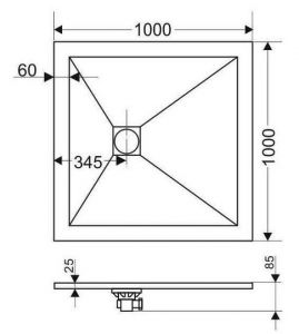 Экран для поддона Grossman Strong GR-S11001001Q 100x100см белый