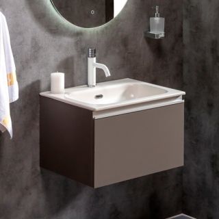 Тумба под раковину Armadi Art Vallessi 60см антрацит глянец 837-060-A glossy