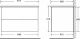 Тумба под раковину BelBagno подвесная 100x50см Rovere Bianco ETNA-1000-2C-SO-WO-P