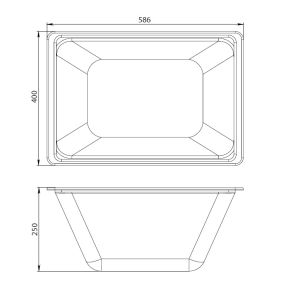 Контейнер Gem W90A-070-070W-C для ванны