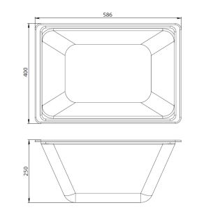 Контейнер Gem W90A-070-070W-C для ванны Контейнер Gem W90A-070-070W-C для ванны