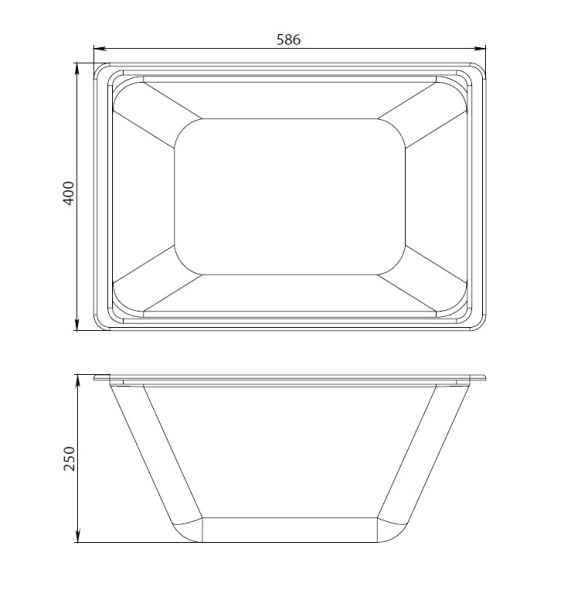 Контейнер Gem W90A-070-070W-C для ванны Контейнер Gem W90A-070-070W-C для ванны