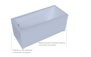 Акриловая ванна Aquatek Либра LIB150-0000053 150x70 см