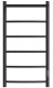 Полотенцесушитель электрический Point Афина PN04848PB с полкой 40x80см чёрный матовый