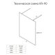 Душевая перегородка Veconi Korato KR-90BB, 1100x2000, черный матовый, черное