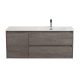 База под раковину BelBagno подвесная с двумя выкатными ящиками, одной распашн.дверцей, правосторонн.Cemento Grigio,1000x460x500, KRAFT-1000-2C-1A-SO-CG-R цемент серый