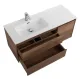 База под раковину BelBagno подвесная с двумя выкатн. ящиками одной распашн.дверц. левосторонн.Rovere Tabacco,1000x460x500, KRAFT-1000-2C-1A-SO-RT-L табачный дуб