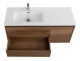 База под раковину BelBagno подвесная с двумя выкатн. ящиками одной распашн.дверц. левосторонн.Rovere Tabacco,1000x460x500, KRAFT-1000-2C-1A-SO-RT-L табачный дуб