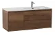 База под раковину BelBagno подвесная с двумя выкатн. ящиками одной распашн. дверц. правосторонн. Rovere Tabacco,1000x460x500, KRAFT-1000-2C-1A-SO-RT-R табачный дуб