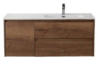 База под раковину BelBagno подвесная с двумя выкатн. ящиками одной распашн. дверц. правосторонн. Rovere Tabacco,1000x460x500, KRAFT-1000-2C-1A-SO-RT-R табачный дуб