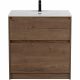 База под раковину  BelBagno напольная с фрезерованными ручками по всей длине фасада с двумя выкатными ящиками, Rovere Tabacco, 1000x460x840, KRAFT-1000-2C табачный дуб