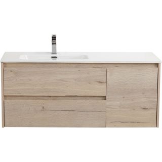 База под раковину BelBagno подвесная с двумя выкатн. ящиками одной распашн.дверц.левосторонн.RovereGalifaxBianco,1200x460x500,KRAFT-1200-2C-1A-SO-RGB-L