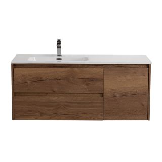 База под раковину BelBagno подвесная с двумя выкатн. ящиками одной распашн.дверц.правосторонн.Rovere Tabacco,1200x460x500, KRAFT-1200-2C-1A-SO-RT-R табачный дуб