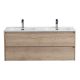 База под раковину BelBagno подвесная с двумя выкатными ящиками для раковины с двумя чашами, Rovere Galifax Bianco, 1200x460x500, KRAFT-1200-2C-SO-2-RGB дуб светлый