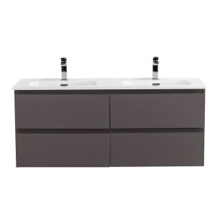 База под раковину BelBagno подвесная с фрезерованными ручк. по всей длине фасада с чет-мя выкатн. ящ., 1200x455x500,KRAFT-1200-4C-SO-GSO темно-серый матовый