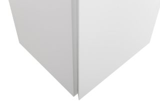 Шкаф-пенал подвесной BelBagno с фрезер. ручк. с торца фасада с одной распашн. дверцей доводч.,с 2 пол-ми, универ.,330x300x1600,Bianco Opaco,KRAFT-1600-1A-SC-BO белый матовый